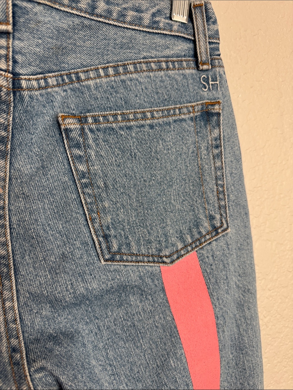 Still Here Tate The Original Rainbow Painted Jeans Size 26 Button Fly Artsy USA - Picture 5 of 7